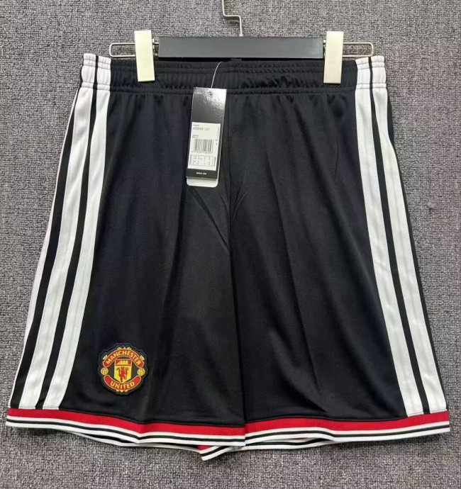 26-27 Man Utd Home Black Shorts Pants