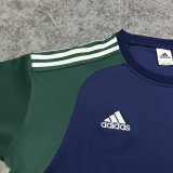 26-27 ARS Blue Short sleeves Loose And Thickened Hoody
