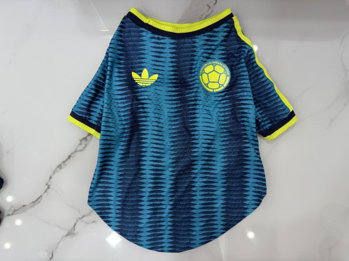 2026 Colombia Away Pet Soccer Jersey (短袖)