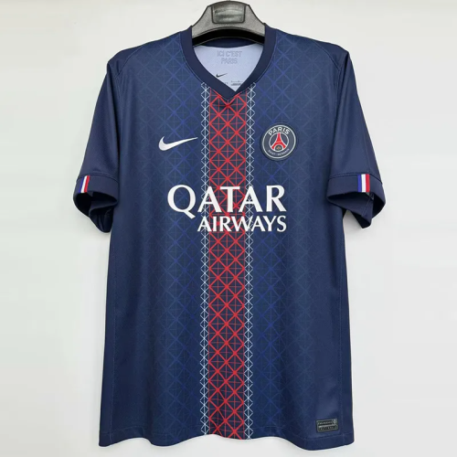 25-26 PSG Home Print 2 Star Champions of Europe 26 Fans Soccer Jersey 1:1 Thai Quality