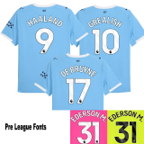 26-27 Man City Home Long Sleeve Fans Soccer Jersey (长袖)