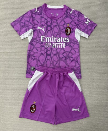 26-27 ACM Pink Goalkeeper Kids Soccer Jersey