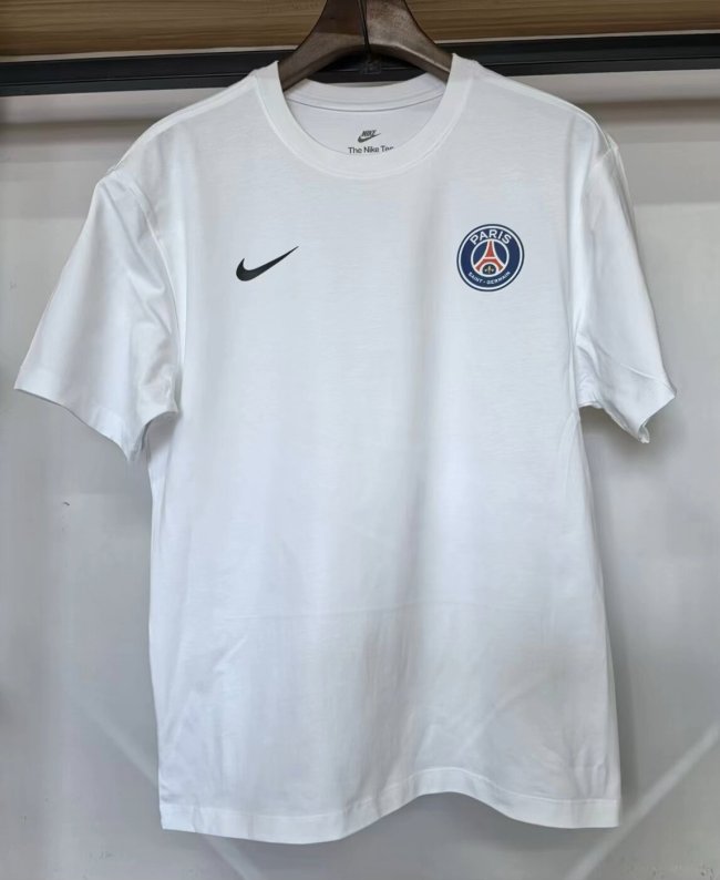 26-27 PSG White High Quality Casual T-Shirt