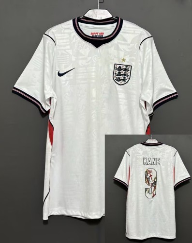 2026 England Embroidered Version Fans Soccer Jersey