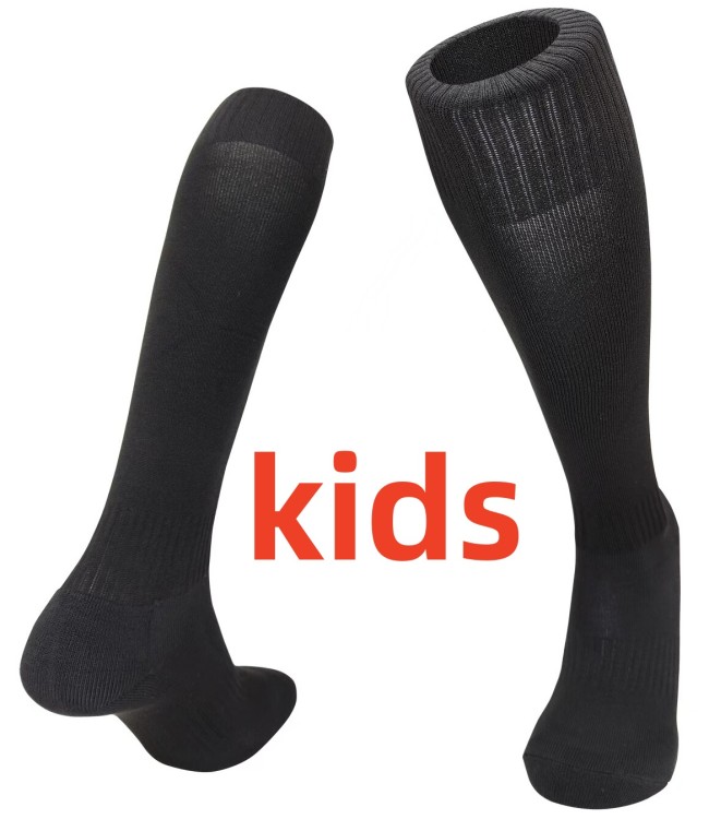 26-27 Black Kids Socks