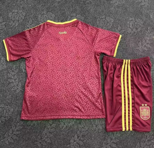 2026 World Cup Spain Third Kids Soccer Jersey (With 2 Star)*两颗星