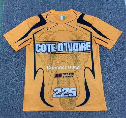 26-27 Cote d'Ivoire Orange Special Edition Fans Soccer Jersey
