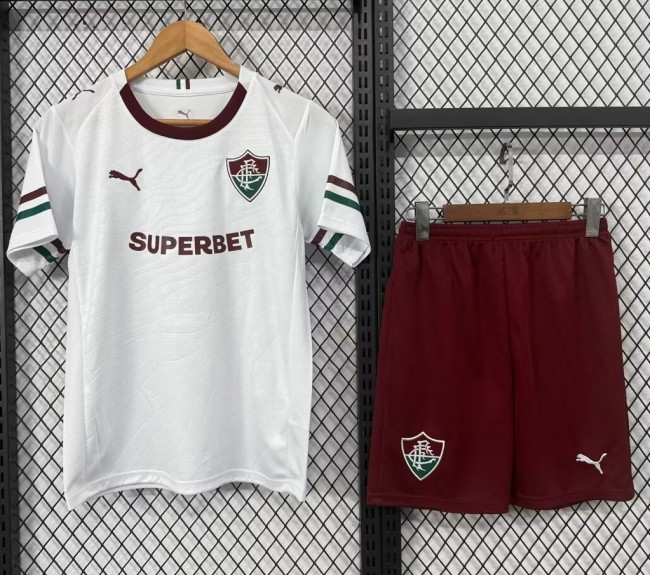 26-27 Fluminense Away Kids Soccer Jersey