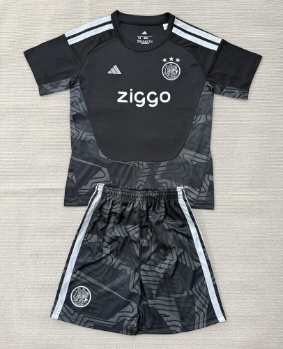 26-27 Aja× Black GoalKeeper Kids Soccer Jersey