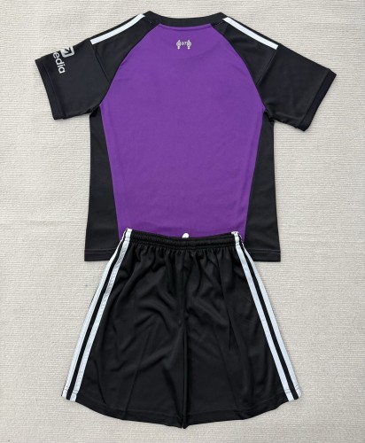 26-27 LIV Purple Goalkeeper Kids Soccer Jersey