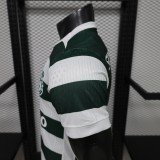 26-27 Sporting Lisbon Home Player Version Soccer Jersey