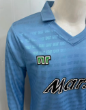 1990-1991 Napoli Home Long sleeves Retro Soccer Jersey