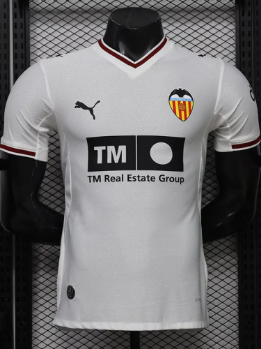 26-27 Valencia Home Player Version Soccer Jersey