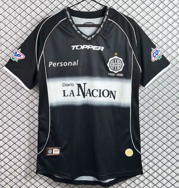 2002 Club Olimpia Away Retro Soccer Jersey
