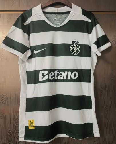 26-27 Sporting Lisbon Home Women Fans Soccer Jersey (女)