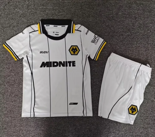 26-27 Wolves Away Kids Soccer Jersey