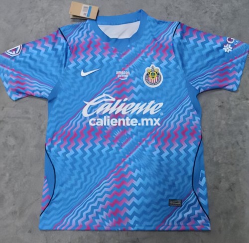 26-27 Chivas Guadalajara Blue GoalKeeper Fans Soccer Jersey