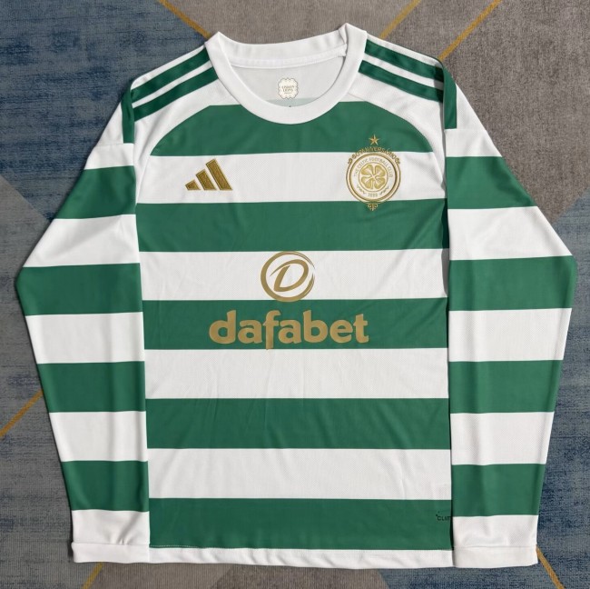26-27 Celtic Home Long Sleeve Fans Soccer Jersey (长袖)