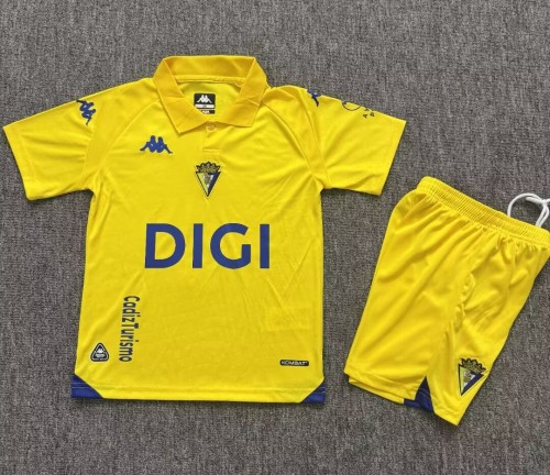26-27 Cadiz Home Kids Soccer Jersey