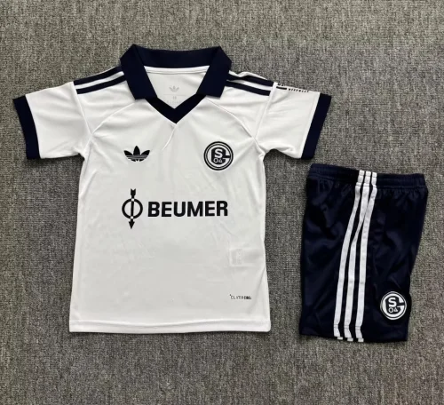 26-27 Schalke 04 Away Kids Soccer Jersey