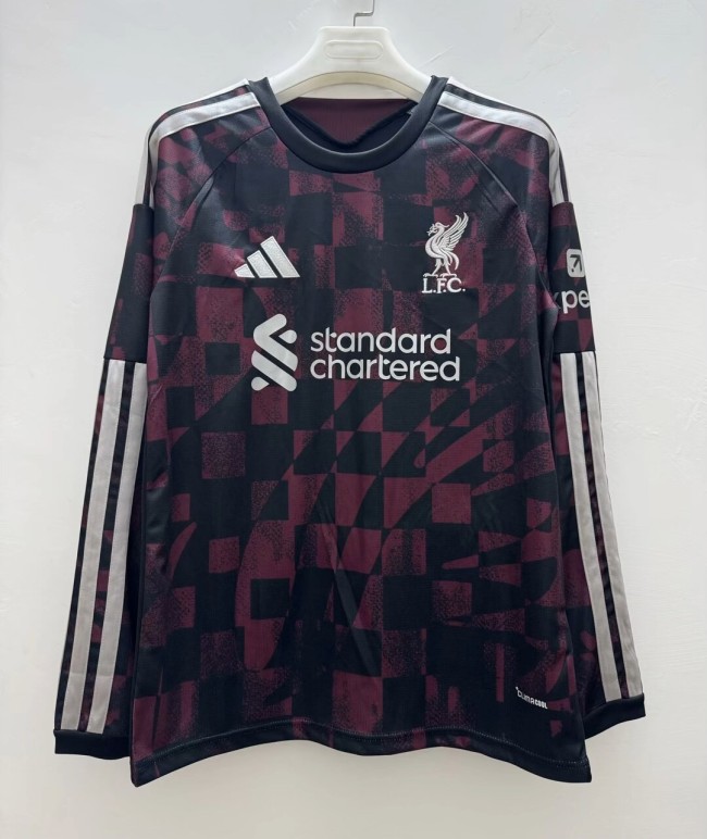 26-27 LIV Third Long Sleeve Fans Soccer Jersey (长袖)