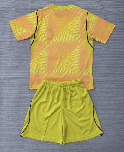 26-27 INT Yellow GoalKeeper Kids Soccer Jersey