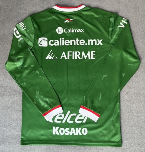 26-27 Tijuana Green Commemorative Edition Long Sleeve Fans Soccer Jersey (长袖)