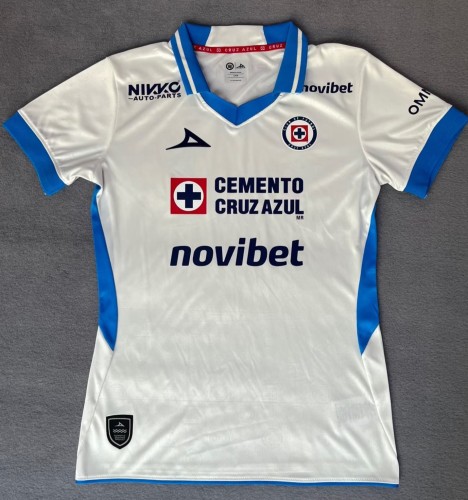 26-27 Cruz Azul Away Women Fans Soccer Jersey (女)