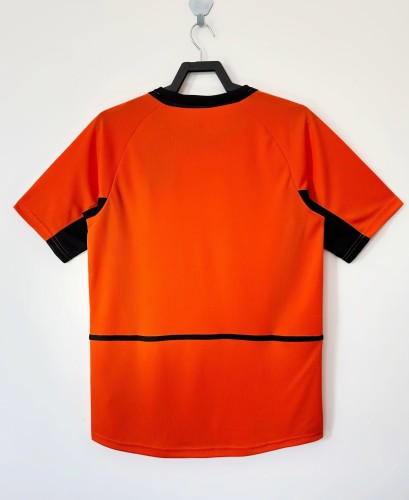 2002 NetherIands Home Retro Soccer Jersey