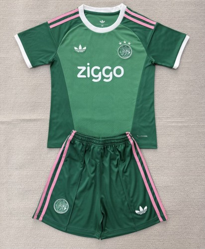 26-27 Aja× Green GoalKeeper Kids Soccer Jersey