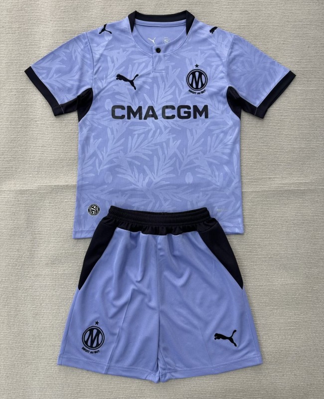 26-27 Marseille Third Kids Soccer Jersey