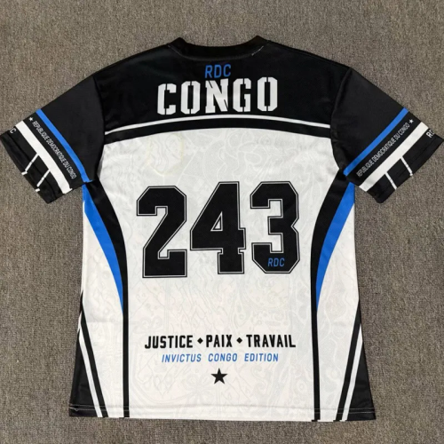 26-27 DR Congo Black White 243 Special Edition Training shirts