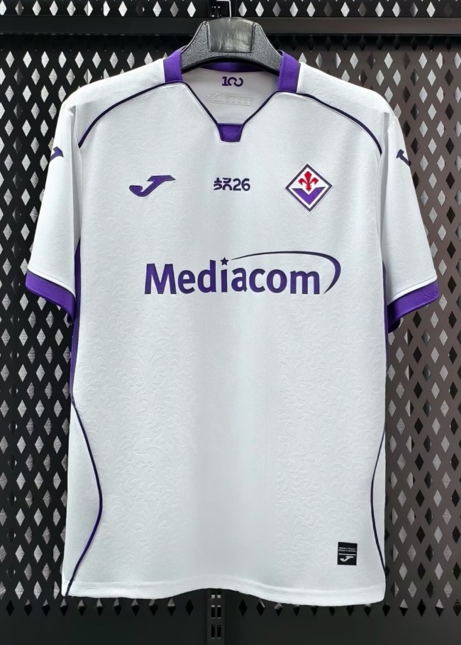 26-27 Fiorentina Away Fans Soccer Jersey
