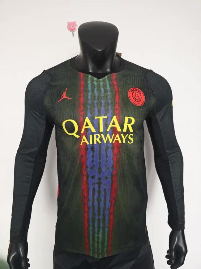 26-27 PSG Third Long Sleeve Player Version Soccer Jersey*长袖球员