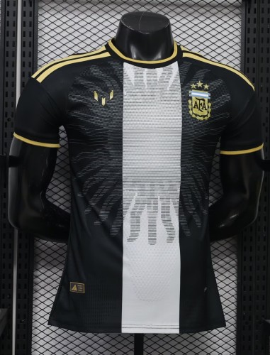 26-27 Argentina Black Messi Farewell Match Player Version Soccer Jersey