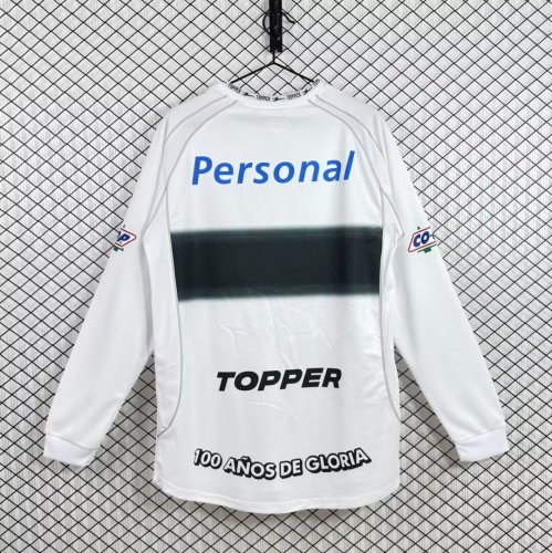 2002 Club Olimpia Home Long Sleeve Retro Soccer Jersey