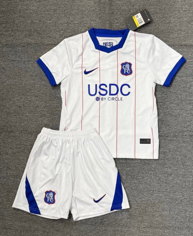 26-27 CHE Away Kids Soccer Jersey*带广告