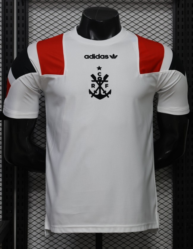 26-27 Flamengo EQT White Player Version Training Shirts