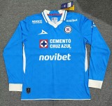 26-27 Cruz Azul Home Long Sleeve Fans Soccer Jersey (长袖)