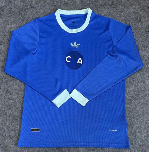 26-27 Club America Blue 110th Anniversary Edition Long Sleeve Fans Soccer Jersey (长袖)