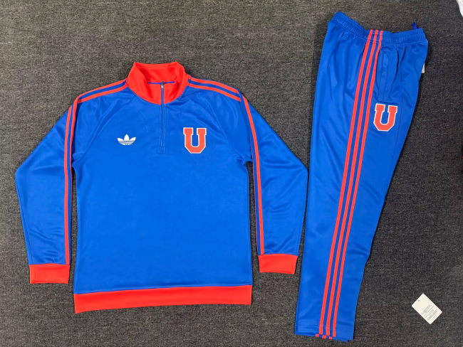 26-27 Universidad De Chile High Quality Half Pull Tracksuit