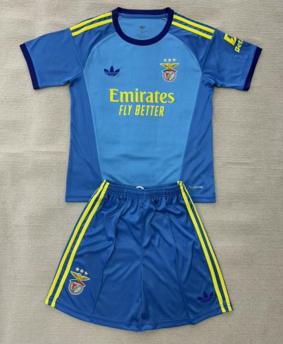 26-27 Benfica Blue GoalKeeper Kids Soccer Jersey