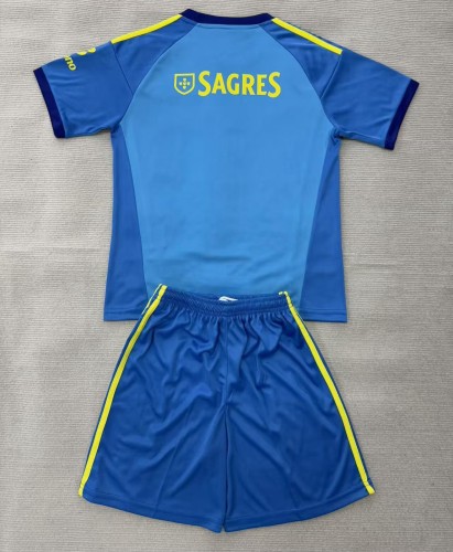 26-27 Benfica Blue GoalKeeper Kids Soccer Jersey