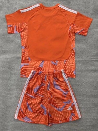 26-27 Leeds United Orange Goalkeeper Kids Soccer Jersey