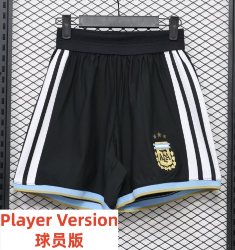 26-27 Argentina Black Player Version Shorts Pants(球员短裤)