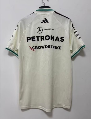 2026 F1 Benz New Pattern Short Sleeve Racing Suit