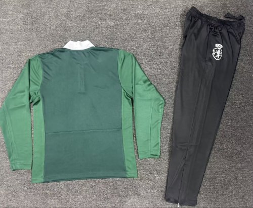 26-27 Sporting Lisbon High Quality Half Pull Tracksuit