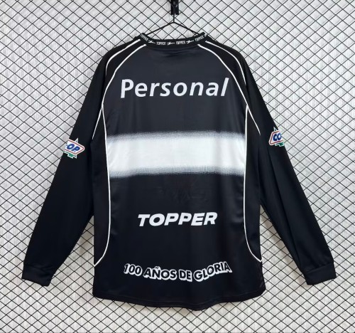 2002 Club Olimpia Away Long Sleeve Retro Soccer Jersey