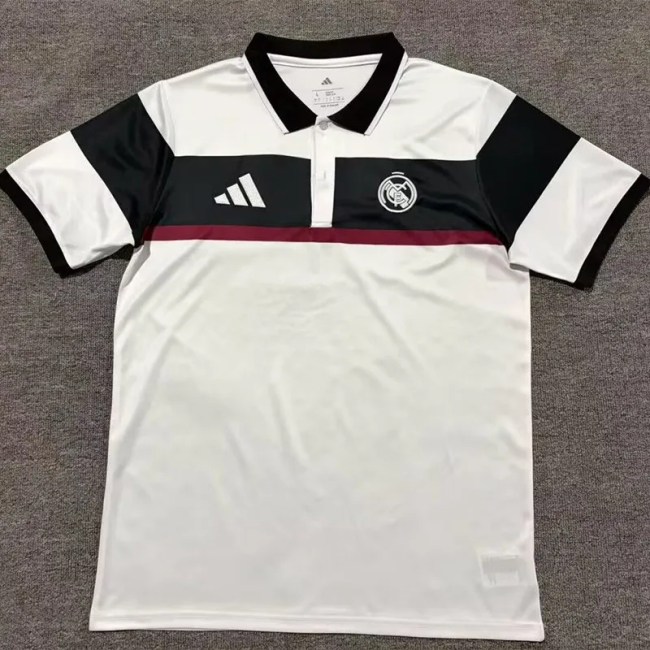 26-27 RMA White Black Polo Short Sleeve
