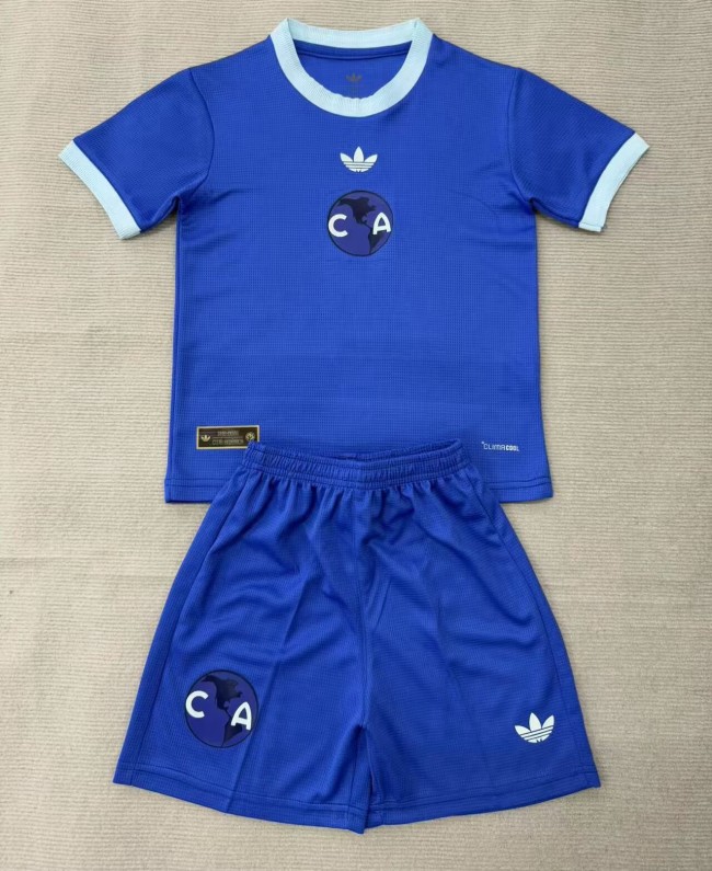 26-27 Club America Blue 110th Anniversary Edition Kids Soccer Jersey